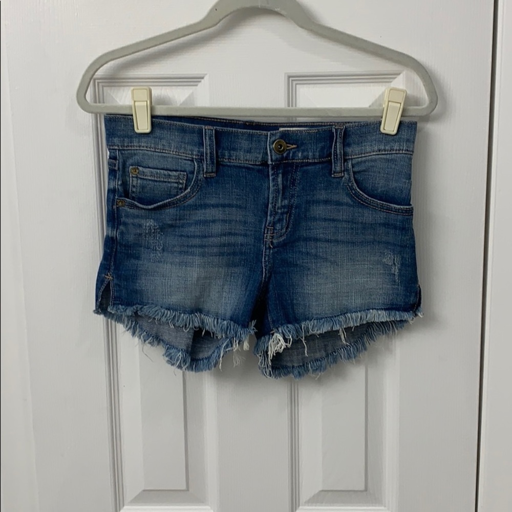 Pistola distressed denim shorts
